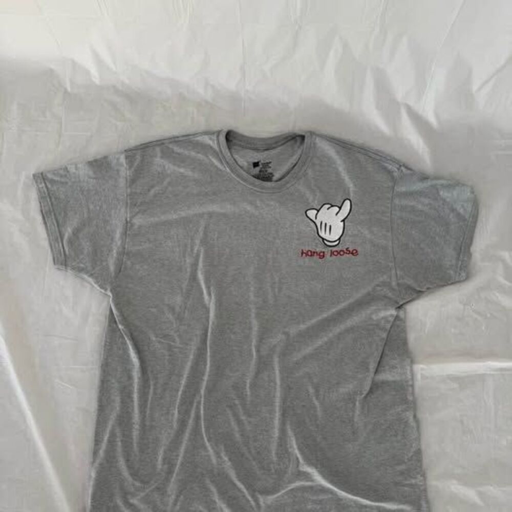 Vintage Mikey Mouse Hang loose embroidered shirt XL